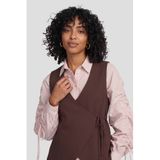 Ruby wikkelgilet donkerbruin