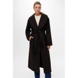 VERO MODA manteljas donkerbruin