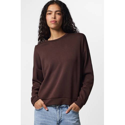 PIECES sweater - bruin