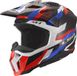 LS2 MX703 X-Force Phantom Motocrosshelm - Wit/blauw/rood - XXXL