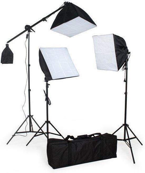 Tectake Studiolampen set - 3x fotolamp fotografie softbox - 400894