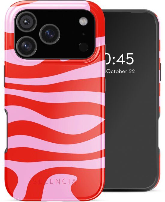 Selencia Hoesje - Geschikt voor Apple iPhone 17 Pro - Backcover geschikt voor MagSafe - Dream Swirl Pink