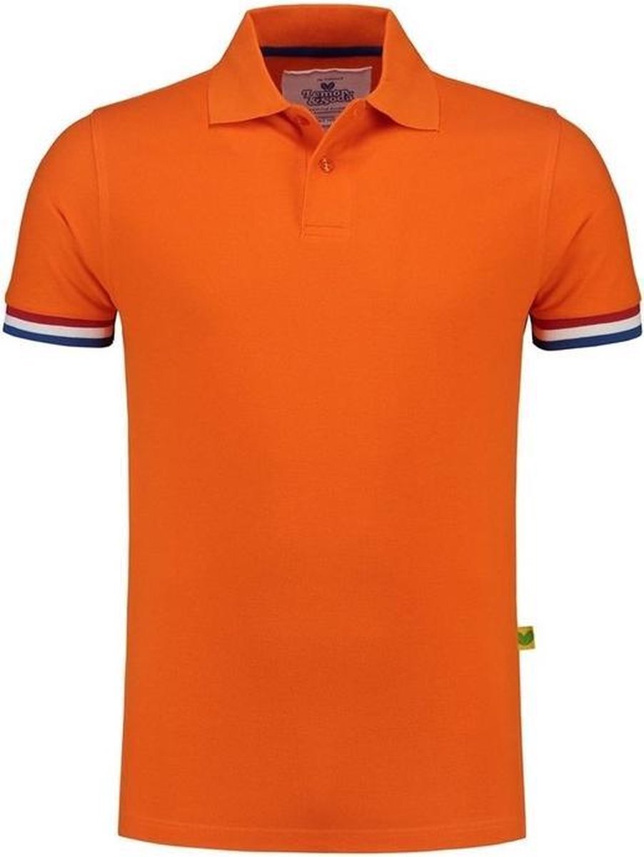 Lemon & Soda Oranje polo shirt Holland voor heren - Nederland supporter/fan Koningsdag kleding - EK/WK voetbal - Olympische spelen - Formule 1 verkleedkleding XL