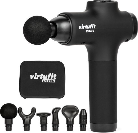 VirtuFit M3 Pro Premium Massage Gun - 6 opzetstukken - Oplaadbaar - Spier Massage - Draadloos - Inclusief Opbergkoffer - Professioneel