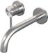 Brauer Brushed Edition Inbouw Wastafelmengkraan met Gebogen Uitloop en Rozetten Model A2 RVS Geborsteld PVD