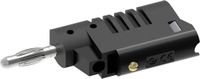 Electro PJP 1080-CD1-N Banaanstekker Stekker, recht Stift-Ø: 4 mm Zwart 1 stuk(s)