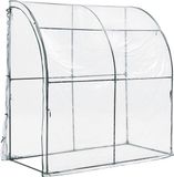 en.casa H.T. Trade Service GmbH & Co. KG Tuinkas Juta kweekkas 100x200x215 cm transparant