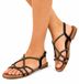 Gioseppo 75468-P-Black Sandales femme noir pour le quotidien