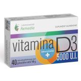 Remedia Vitamine D3, 5000 IU, 40 comprimés