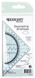 Kangaro Geodriehoek Onbreekbaar 14 cm Transparant