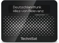 TechniSat CABLESTAR 100 Klok - Digital Radio with OLED Display - Black