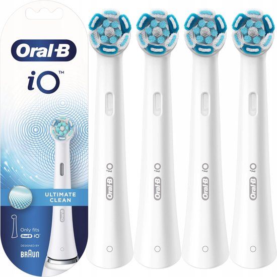 Oral-B iO Ultimate Clean Opzetborstels Wit 4 Stuks