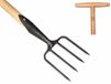 De Wit Grasmat Herstelvork 4 Tands Essen Steel 90 Centimeter