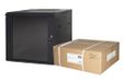Connetto - Kast 19" 6 wandeenheden (H) 370 x (B) 600 x (D) 450 zwart gedemonteerd glazen deur