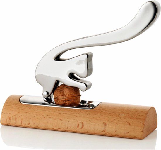 Alessi Scoiattolo Notenkraker Bruin/Zilver RVS/Hout