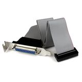 StarTech.com Low-Profile 40cm Parallelle Poort Verloopkabel met Bracket DB25 (F) naar IDC26