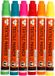 Creativ Company Textielstiften, 2-4 mm lijn, neon kleuren, 6 assorti