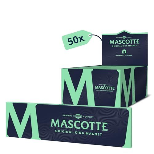 Mascotte® Originele Slim Magneet, 34 x 50 notitieboeken, lange vellen met gelijkmatige verbranding met magneetsluiting, dunne en smalle vellen, 1700 vellen om te rollen