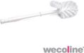 4 You Store B.V. Brosse à toilettes avec nettoyeur de jante blanc