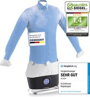 Cleanmaxx PRO STEAM-strijkijzer voor overhemden - automatisch verfrissen, drogen en strijken - zwart