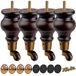 Pieds de meuble en bois de 6 pouces, set de 4