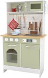 Teamson Kids Modern Houten Speelkeuken - Lichtgroen/Wit