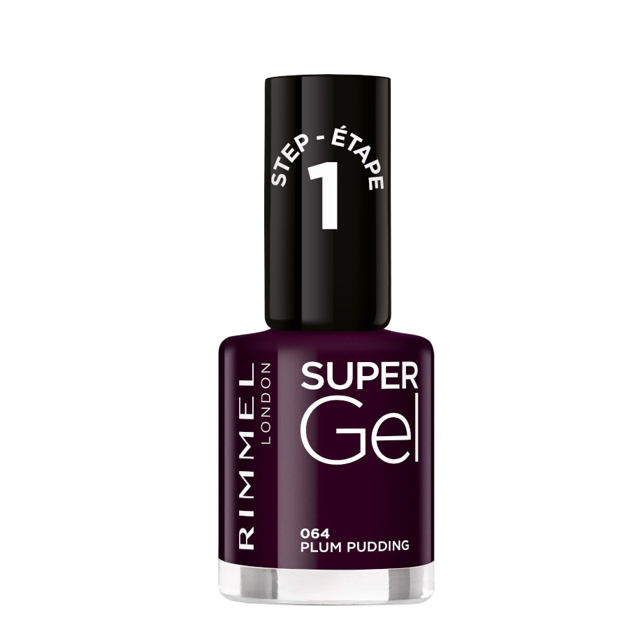 Rimmel London Super Gel Nail Polish #064 Plum Pudding