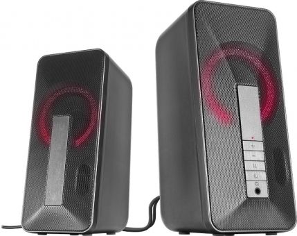 SPEEDLINK Lavel Stereo Speaker - Zwart, Grijs | Bedraad & Draadloos | 10W