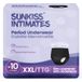 SUNKISS INTIMATES Sous-vêtements menstruels jetables pour femmes, flux abondant, non parfumé, indispensable post-partum, noir, XXL, 10 pièces
