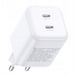 Ugreen 65154 - USB-C GaN Oplader - 45W - Wit - Dubbele Poort