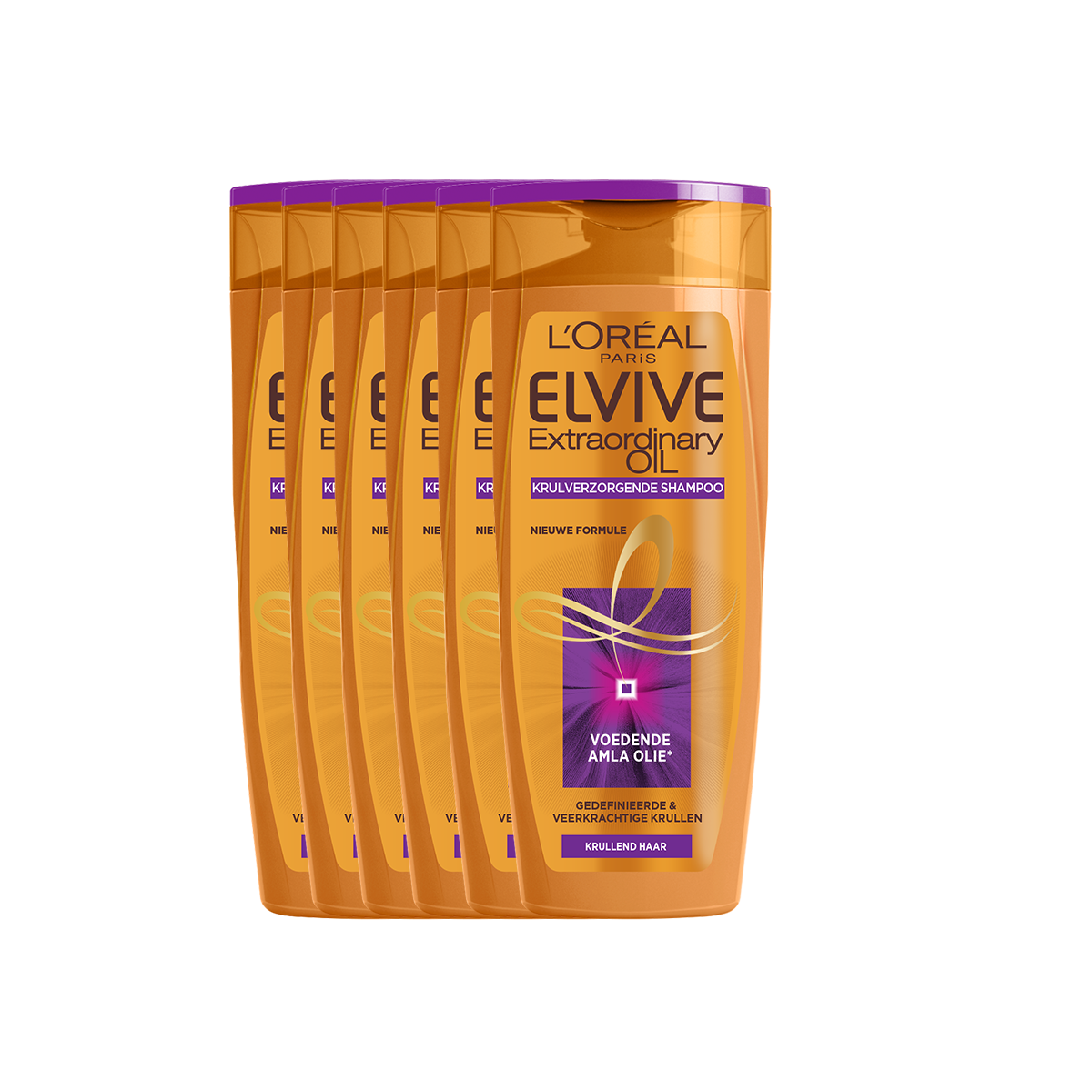 L'Oréal Elvive Extraordinary Oil Krulverzorging Shampoo - 6 x 250ml