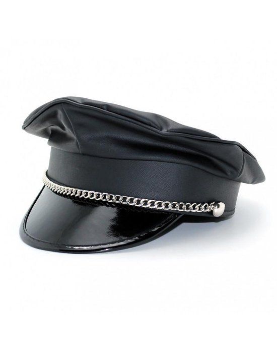 Rimba - Kinky Politiepet - Zwart - Maat S/M