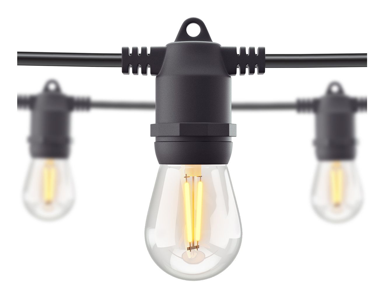 Hombli Smart Outdoor String Light 5m - Lichtsnoer voor buiten - Warm wit licht - IP65 - Zwart