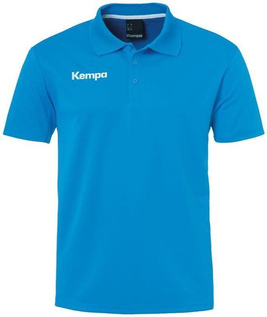Kempa Poly Poloshirt - Blauw - Maat M - Heren