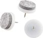 Deltafix patin de feutre pour meubles vis gris 28mm