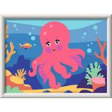 CreArt, Malen nach Zahlen Kinder - Neon Oktopus
