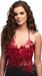 Boland - Top Festival rood - Volwassenen - Buikdanseres - Glitter - Glamour - Gypsy