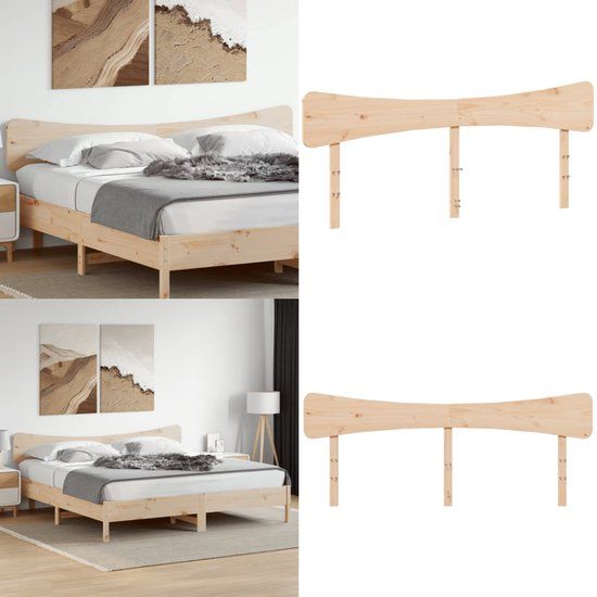 vidaXL Hoofdbord 200 cm massief grenenhout