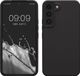 kwmobile telefoonhoesje geschikt voor Samsung Galaxy S22 - Hoesje met siliconen coating - Smartphone case in mat zwart