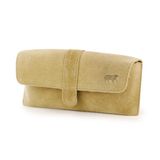 Bear Design Weta Suede Leren Brillenkoker - Bisquit
