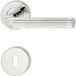 Häfele Garniture de béquille de porte LDH 2172 Acier inoxydable bicolore, BB-Buntbart
