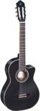 Ortega Family Pro RCE141BK E/A klassieke gitaar zwart met gigbag