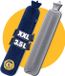 Pasper bouillotte longue 75 cm avec housse - bouillotte 3.5 litres - bleu