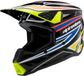 Alpinestars S-M3 Youth Wurx Offroad Helm - Zwart/Blauw/Fluoriserend geel/Rood - Maat M