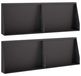 Mur de soutènement 4 pc 60 x 12 x 40 cm Acier Noir