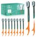 24 Pièces Pinceaux de Voyage Mini 5-en-1 et Dentifrice