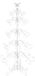 vidaXL Metal Christmas tree KUOPIO 150 cm steel White
