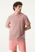 Garcia Heren T-shirt met ronde hals en korte mouw - L - Katoen/Polyester - Roze