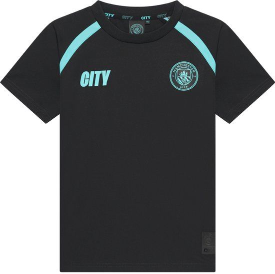 Manchester City Voetbalshirt Kinderen Zwart Polyester Korte Mouw Unisex 2026