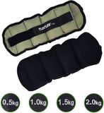 Tunturi Enkel/Polsgewichten - 2 x 2 kg - Grijs